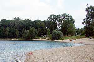 Deutschland 2005 - Marxscher Weiher - Einstieg für Taucher nur am Ende dieser Bucht.