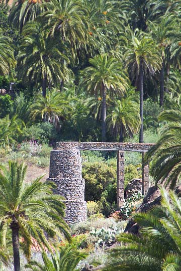 Gran Canaria - Wasserpumpe zwischen Fataga und San Bartolomé