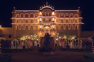Indien 2005 - Samode - Samod - Der wunderschöne Palast ist ein 4* Heritage Hotel