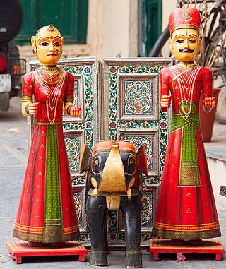 Indien 2005 - Udaipur - Souvenir-Laden im Gelände des Stadtpalastes von Udaipur