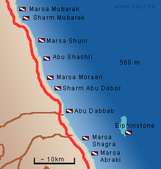 Marsa Alam Karte ägypten - goudenelftal