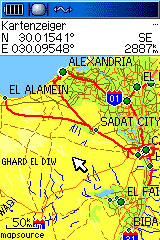 Straßenkarte Ägypten Nord/West