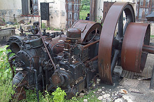 Yucatan - Hacienda Aké - Dieselmotor zum Antrieb der Sisalgewinnungsmaschinen