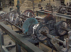 Yucatan - Hacienda Aké - Maschine zur Sisal - Kordelherstellung