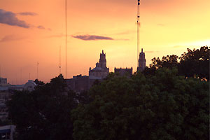 Yucatan - Merida - Sonnenuntergang über der Kathedrale