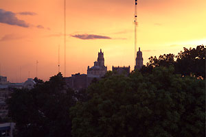 Yucatan - Merida - Sonnenuntergang über der Kathedrale