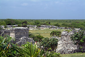 Mexiko 2003 - Tulum - Stadtmauer