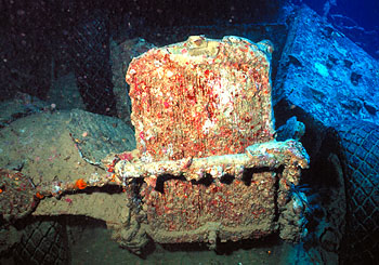 Ägypten 1999 - Thistlegorm Wrack - Kühler eines Morrison LKW